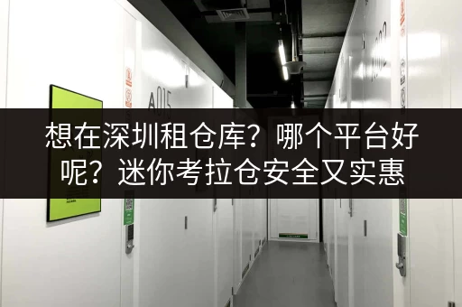 想在深圳租仓库？哪个平台好呢？迷你考拉仓安全又实惠