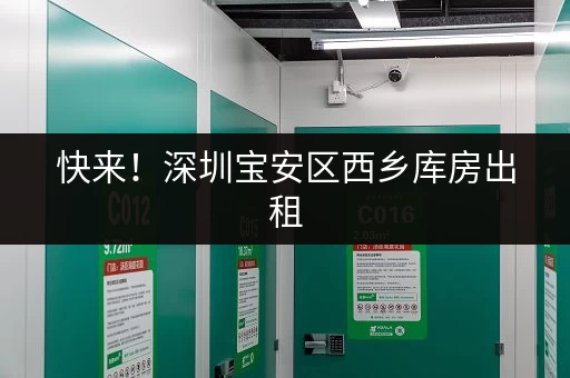 快来！深圳宝安区西乡库房出租，价格实惠，仓储服务一条龙