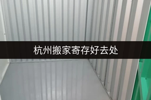 杭州搬家寄存好去处，迷你考拉仓仓库服务优