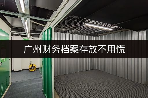 广州财务档案存放不用慌,正规仓库专人管理超安心 广州财务档案存放不用慌,正规仓库专人管理超安心