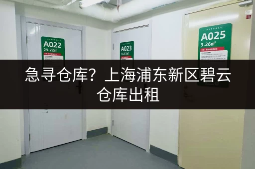 急寻仓库？上海浦东新区碧云仓库出租，适合个人企业多种用途