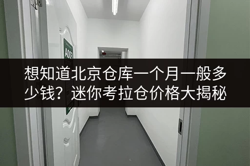 想知道北京仓库一个月一般多少钱?迷你考拉仓价格大揭秘 想知道北京仓库一个月一般多少钱?迷你考拉仓价格大揭秘