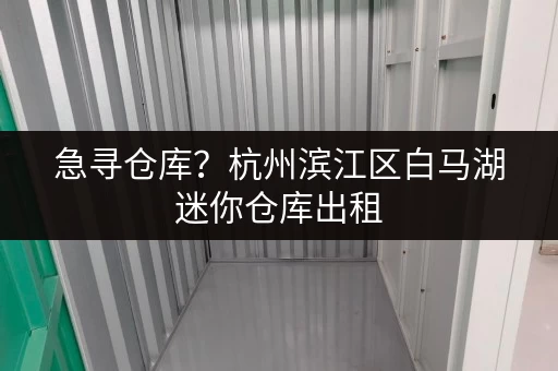 急寻仓库？杭州滨江区白马湖迷你仓库出租，价格实惠环境好