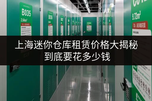 上海迷你仓库租赁价格大揭秘 到底要花多少钱