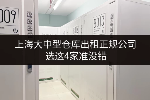 上海大中型仓库出租正规公司 选这4家准没错