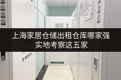 上海家居仓储出租仓库哪家强 实地考察这五家