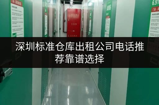 深圳标准仓库出租公司电话推荐靠谱选择