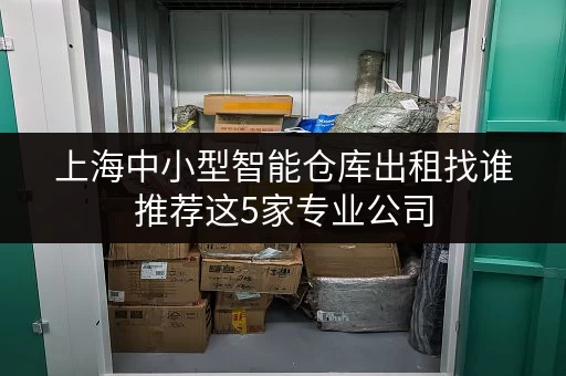 上海中小型智能仓库出租找谁推荐这5家专业公司 上海中小型智能仓库出租找谁推荐这5家专业公司