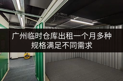 广州临时仓库出租一个月多种规格满足不同需求