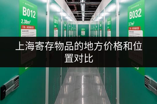上海寄存物品的地方价格和位置对比