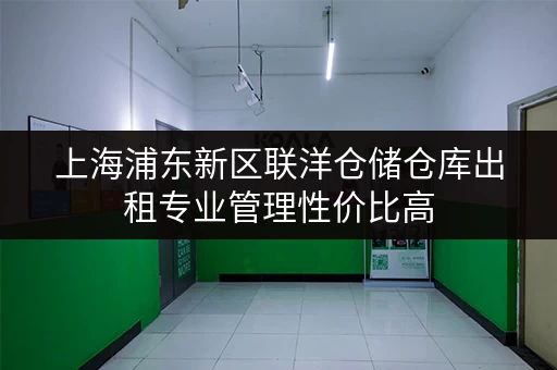 上海浦东新区联洋仓储仓库出租专业管理性价比高