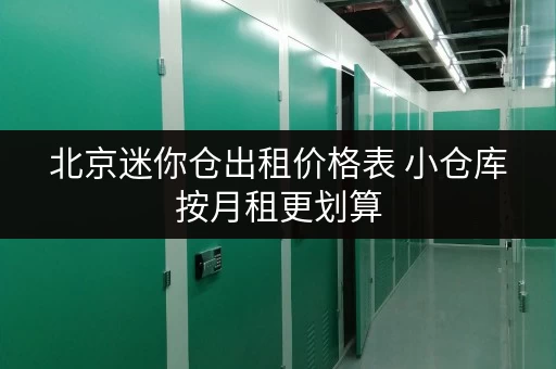 北京迷你仓出租价格表 小仓库按月租更划算 北京迷你仓出租价格表 小仓库按月租更划算