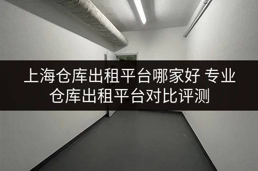 上海仓库出租平台哪家好 专业仓库出租平台对比评测 上海仓库出租平台哪家好 专业仓库出租平台对比评测