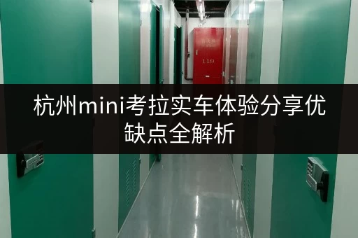 杭州mini考拉实车体验分享优缺点全解析 杭州mini考拉实车体验分享优缺点全解析