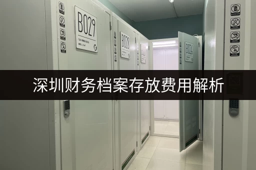 深圳财务档案存放费用解析,如何选择性价比高的服务 深圳财务档案存放费用解析,如何选择性价比高的服务