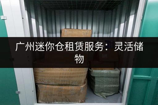广州迷你仓租赁服务:灵活储物,就近安心存放 广州迷你仓租赁服务:灵活储物,就近安心存放