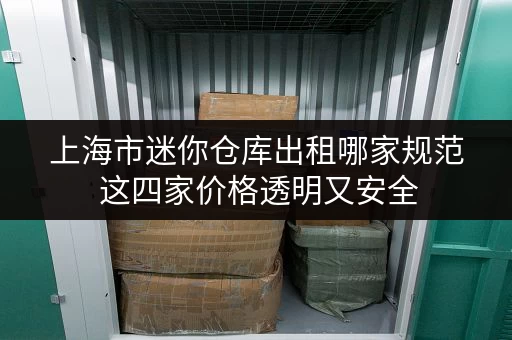 上海市迷你仓库出租哪家规范 这四家价格透明又安全
