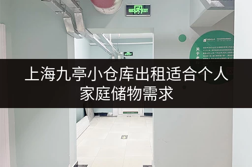 上海九亭小仓库出租适合个人家庭储物需求 上海九亭小仓库出租适合个人家庭储物需求