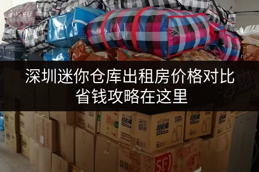 深圳迷你仓库出租房价格对比 省钱攻略在这里