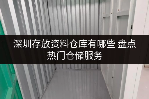 深圳存放资料仓库有哪些 盘点热门仓储服务 深圳存放资料仓库有哪些 盘点热门仓储服务