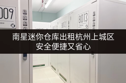 南星迷你仓库出租杭州上城区安全便捷又省心 南星迷你仓库出租杭州上城区安全便捷又省心
