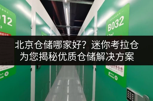 北京仓储哪家好？迷你考拉仓为您揭秘优质仓储解决方案