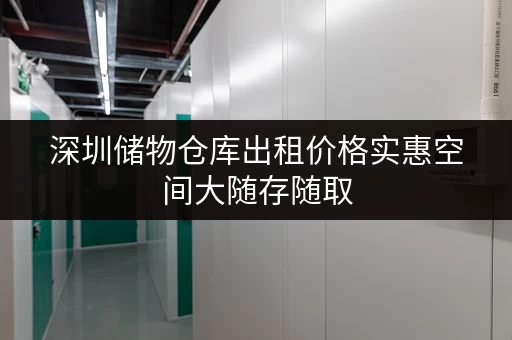 深圳储物仓库出租价格实惠空间大随存随取