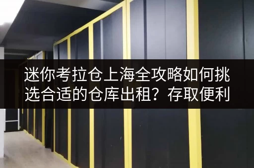 迷你考拉仓上海全攻略如何挑选合适的仓库出租？存取便利性与全时段服务是关键！