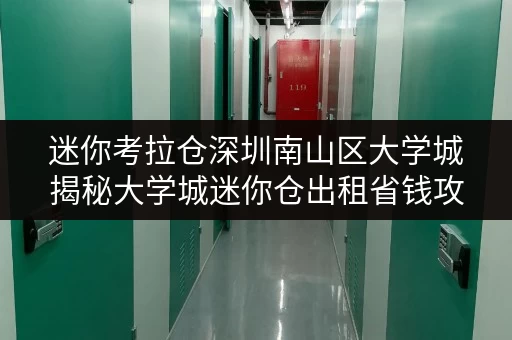 迷你考拉仓深圳南山区大学城揭秘大学城迷你仓出租省钱攻略,告别空间焦虑! 迷你考拉仓深圳南山区大学城揭秘大学城迷你仓出租省钱攻略,告别空间焦虑!