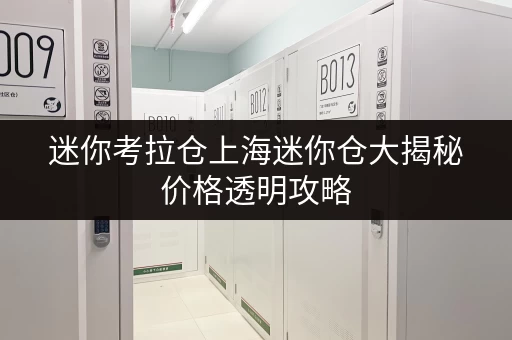 迷你考拉仓上海迷你仓大揭秘价格透明攻略,省钱技巧全在这! 迷你考拉仓上海迷你仓大揭秘价格透明攻略,省钱技巧全在这!
