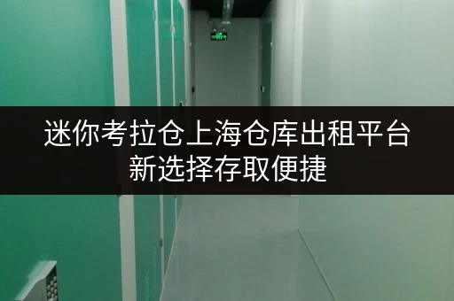 迷你考拉仓上海仓库出租平台新选择存取便捷，全天候服务，生活无忧！