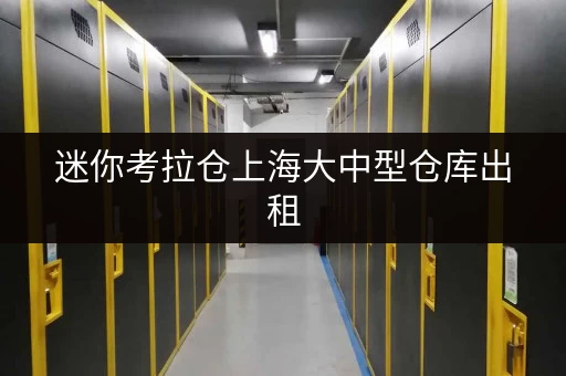 迷你考拉仓上海大中型仓库出租，办公空间释放新思路