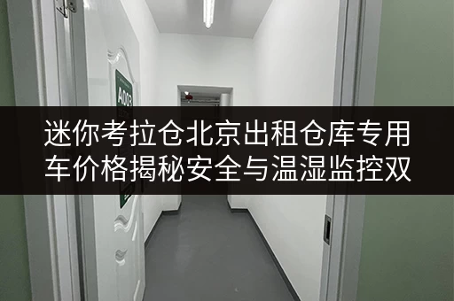 迷你考拉仓北京出租仓库专用车价格揭秘安全与温湿监控双重保障 迷你考拉仓北京出租仓库专用车价格揭秘安全与温湿监控双重保障