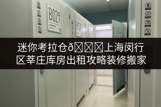迷你考拉仓🌟上海闵行区莘庄库房出租攻略装修搬家，临时存储轻松解决！