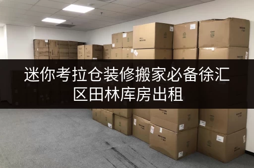 迷你考拉仓装修搬家必备徐汇区田林库房出租，轻松解决临时存储难题