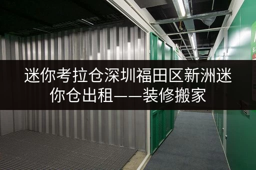 迷你考拉仓深圳福田区新洲迷你仓出租——装修搬家,轻松解决临时存储难题 迷你考拉仓深圳福田区新洲迷你仓出租——装修搬家,轻松解决临时存储难题