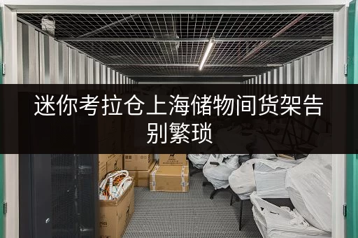 迷你考拉仓上海储物间货架告别繁琐,全时段便捷存取新体验 迷你考拉仓上海储物间货架告别繁琐,全时段便捷存取新体验