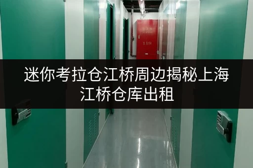 迷你考拉仓江桥周边揭秘上海江桥仓库出租,存取便利性与全时段服务双重保障! 迷你考拉仓江桥周边揭秘上海江桥仓库出租,存取便利性与全时段服务双重保障!