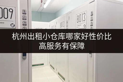 杭州出租小仓库哪家好性价比高服务有保障