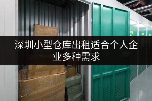 深圳小型仓库出租适合个人企业多种需求
