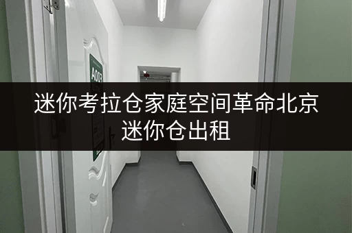 迷你考拉仓家庭空间革命北京迷你仓出租,一个月多少钱?释放空间,提升生活品质! 迷你考拉仓家庭空间革命北京迷你仓出租,一个月多少钱?释放空间,提升生活品质!