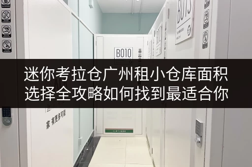 迷你考拉仓广州租小仓库面积选择全攻略如何找到最适合你的储物空间 迷你考拉仓广州租小仓库面积选择全攻略如何找到最适合你的储物空间