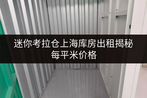 迷你考拉仓上海库房出租揭秘每平米价格,教你如何省钱又省心! 迷你考拉仓上海库房出租揭秘每平米价格,教你如何省钱又省心!