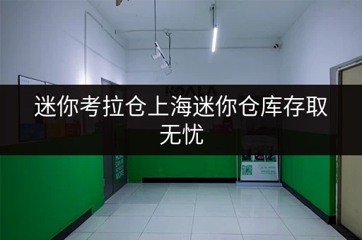 迷你考拉仓上海迷你仓库存取无忧,全时段服务,您的私人空间管家 迷你考拉仓上海迷你仓库存取无忧,全时段服务,您的私人空间管家