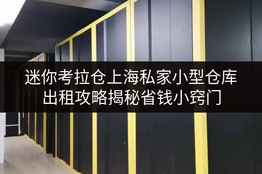 迷你考拉仓上海私家小型仓库出租攻略揭秘省钱小窍门,让存储无忧更经济 迷你考拉仓上海私家小型仓库出租攻略揭秘省钱小窍门,让存储无忧更经济