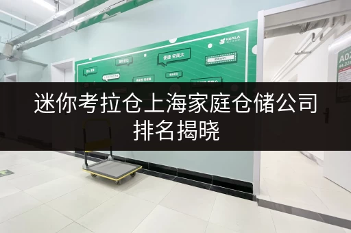迷你考拉仓上海家庭仓储公司排名揭晓,省心存储方案助您轻松整理生活 迷你考拉仓上海家庭仓储公司排名揭晓,省心存储方案助您轻松整理生活