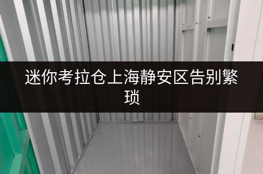 迷你考拉仓上海静安区告别繁琐，设备工具随存随取，迷你仓租赁新体验