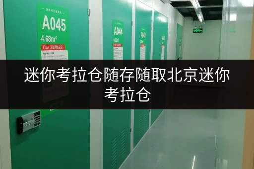 迷你考拉仓随存随取北京迷你考拉仓，让设备工具存放不再烦恼！