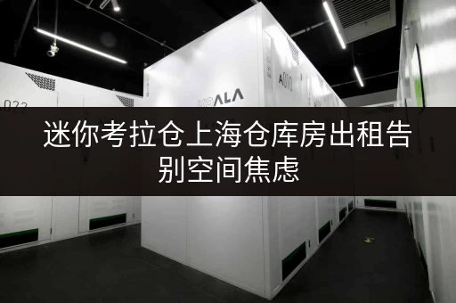 迷你考拉仓上海仓库房出租告别空间焦虑,随存随取,打造你的私人储物空间 迷你考拉仓上海仓库房出租告别空间焦虑,随存随取,打造你的私人储物空间