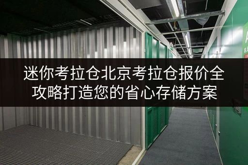 迷你考拉仓北京考拉仓报价全攻略打造您的省心存储方案
